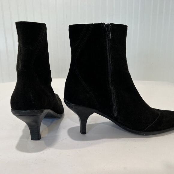 La Canadienne Black Waterproof Suede Women's Boots size 7.5 - Picture 5 of 8